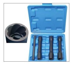 Coffret 3 longues douilles Twist
