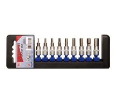 Jeu de 9 embouts BTR Hex 6 pans en pouce inch impérial