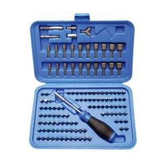 Coffret 122 pièces embouts hex 1/4 avec porte embout