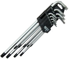 Jeu de 9 clé Torx étoile extra longues de T10 à T50