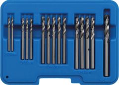 Jeu de forets de rivets HSS 2,4 – 6,4 mm 15 pièces