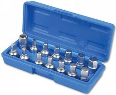 Coffret 14 douilles bouchons vidange toutes marques