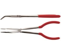 Longue pince à bec coudée 45 degrés lg 280 mm