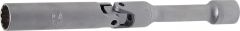 Douille articulée pour bougie douze pans 10 mm (3/8") 14 mm