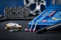 Coffret d'accessoires de meulage micro pneumatique 17 pièces