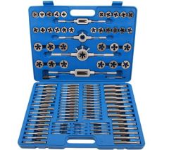 Coffret Tarauds et filières 110 pièces du M2 au M18 