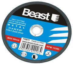 Disque tronçonnage acier 115 mm / 22.5 mm / 1 mm