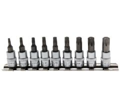 Jeu de 9 douilles torx, empreinte 1/4