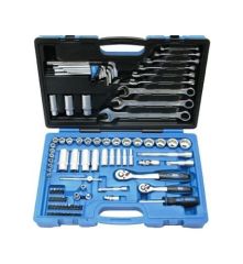 Mallette 92 outils douilles / clés / embouts américains