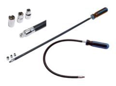 TOURNEVIS FLEXIBLE LONG 500MM CARRE 1/4 PLUS DOUILLES