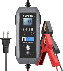 Chargeur de batterie de voiture automatique 8 A/3 A/1 A 12 V/6 V TOPDON TB8000