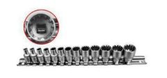 JEU DE 13 DOUILLES 12 PANS 4 AU 14 MM