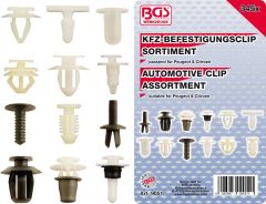 Assortiment de clips de fixation automobiles pour Peugeot & Citroën 345 pièces