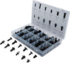 Assortiment de clips sapin plastiques universels 192 pièces