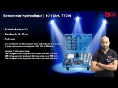 Kit extracteur hydraulique 10 t 25 pièces