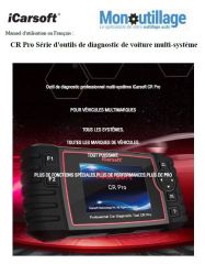 Console valise diagnostic OBD2 testeur multi-marque iCarsoft CR Pro