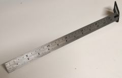 Réglet métaique 30 cm ou 12 pouces (1 pied)